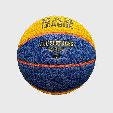 Burned In/Outdoor Basketbal 3x3 Premium Official, maat 7, vrijstaand op grijze achtergrond - Burned Sports