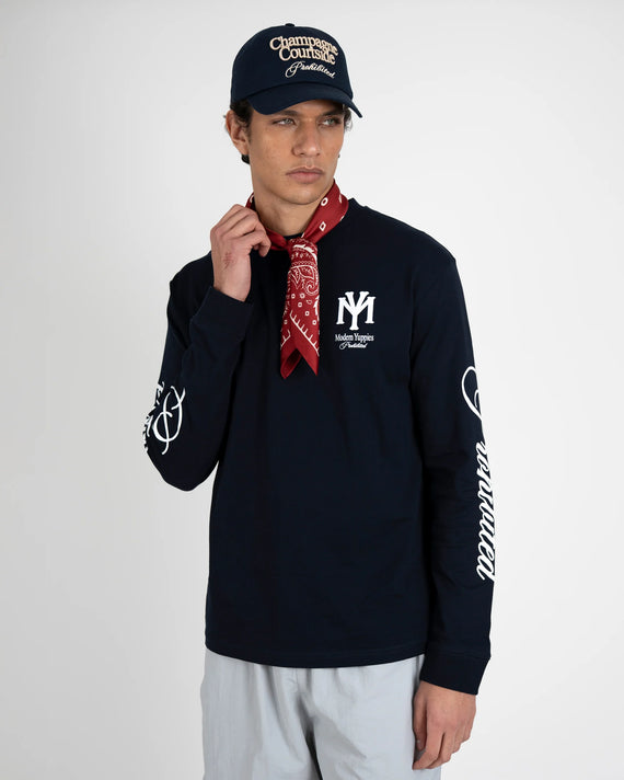 Prohibited Centerfield Longsleeve Donkerblauw