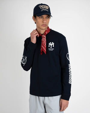 Prohibited Centerfield Longsleeve Donkerblauw