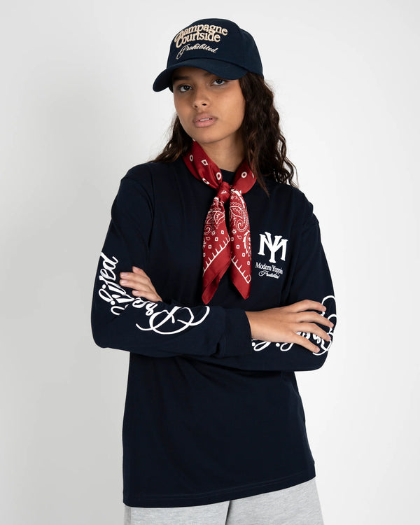 Prohibited Centerfield Longsleeve Donkerblauw