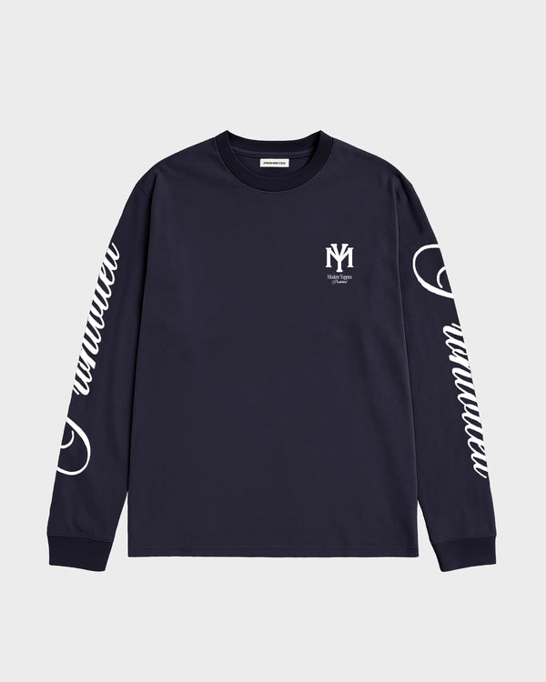 Prohibited Centerfield Longsleeve Donkerblauw