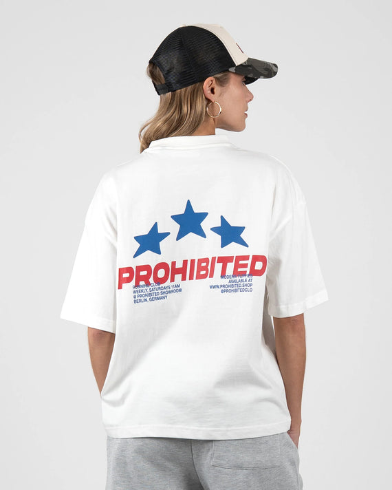 Prohibited Running Club Tee Wit