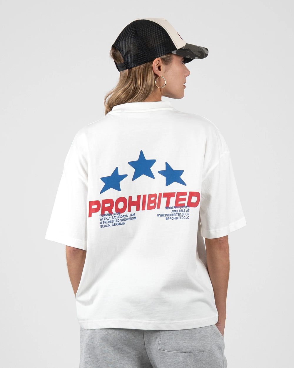 Prohibited Running Club Tee Wit