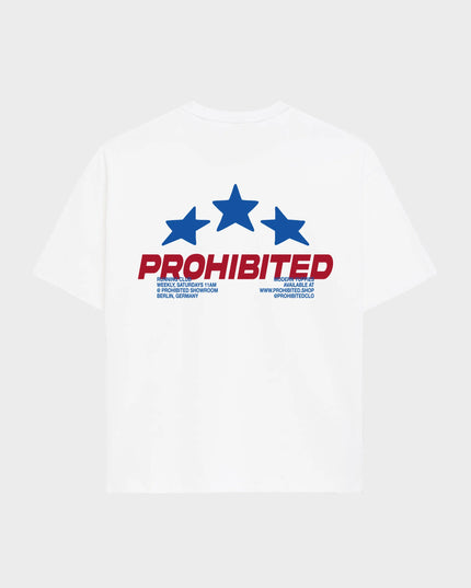 Prohibited Running Club Tee Wit