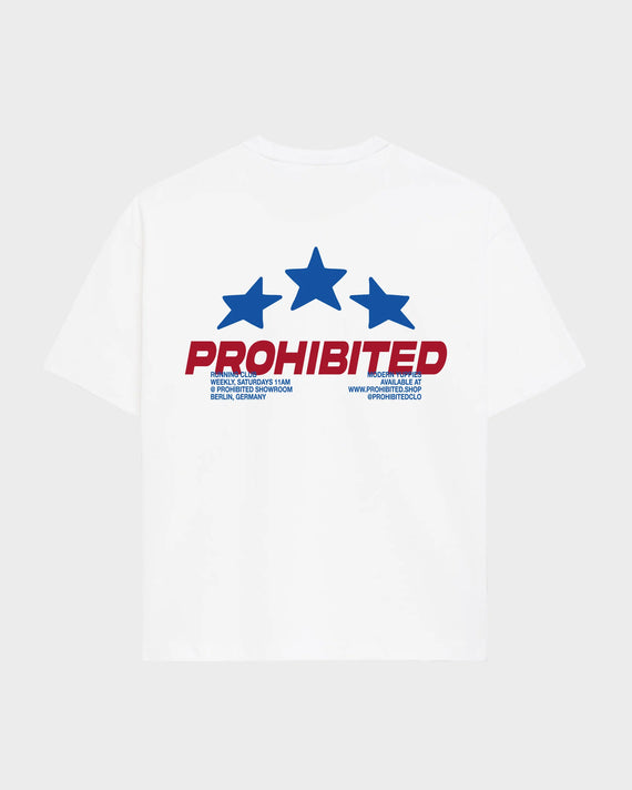 Prohibited Running Club Tee Wit