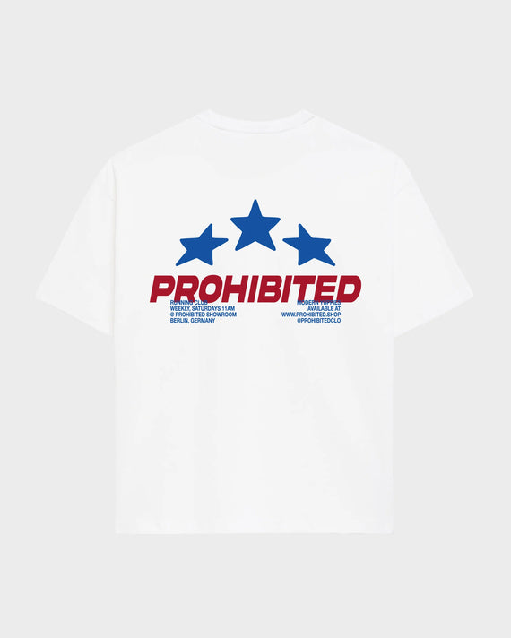 Prohibited Running Club Tee Wit