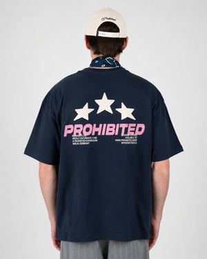 Prohibited Running Club Tee Donkerblauw