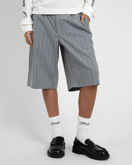 Prohibited Newport Pleated Shorts Grijs