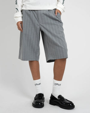 Prohibited Newport Pleated Shorts Grijs
