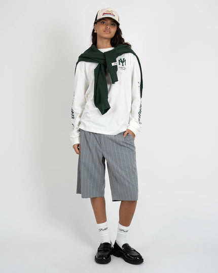Prohibited Newport Pleated Shorts Grijs