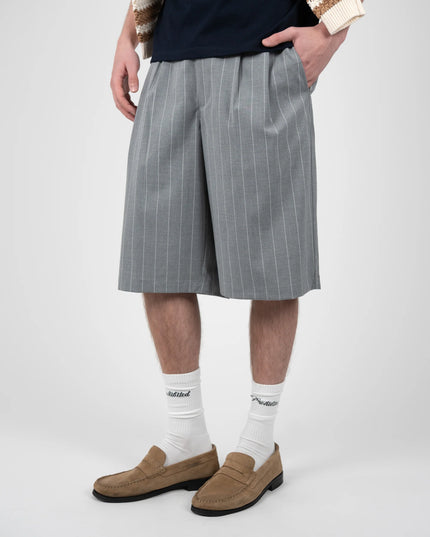 Prohibited Newport Pleated Shorts Grijs