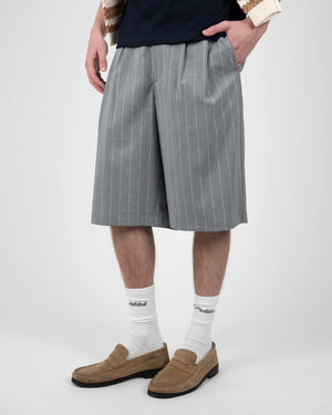 Prohibited Newport Pleated Shorts Grijs