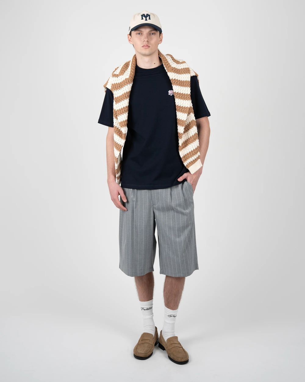 Prohibited Newport Pleated Shorts Grijs