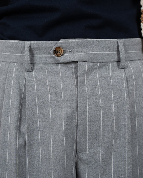 Prohibited Newport Pleated Shorts Grijs