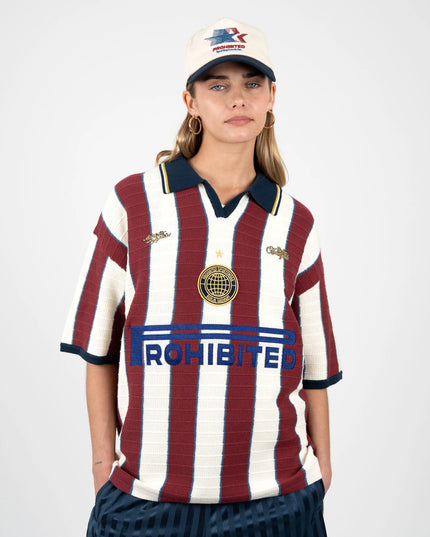 Prohibited Interval Knit Jersey Rood