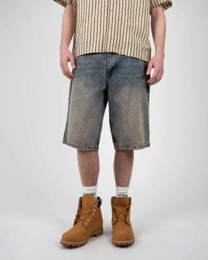 Prohibited Off Shore Demim Jorts Faded Blauw