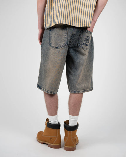 Prohibited Off Shore Demim Jorts Faded Blauw