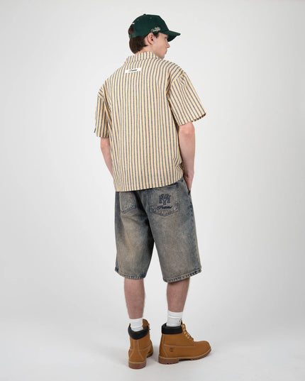 Prohibited Off Shore Demim Jorts Faded Blauw