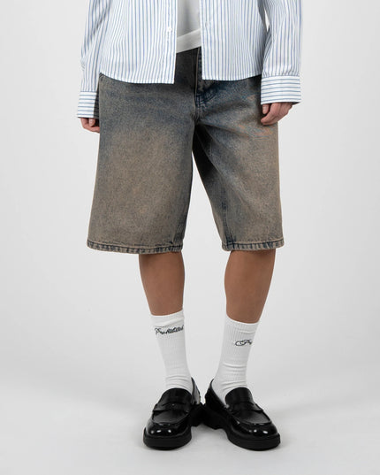 Prohibited Off Shore Demim Jorts Faded Blauw