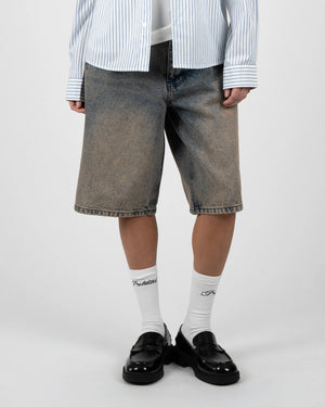 Prohibited Off Shore Demim Jorts Faded Blauw