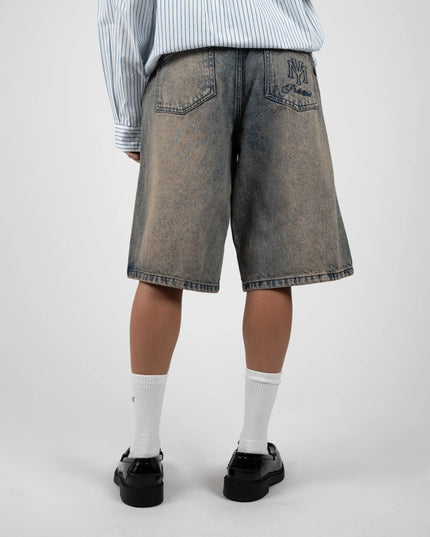 Prohibited Off Shore Demim Jorts Faded Blauw