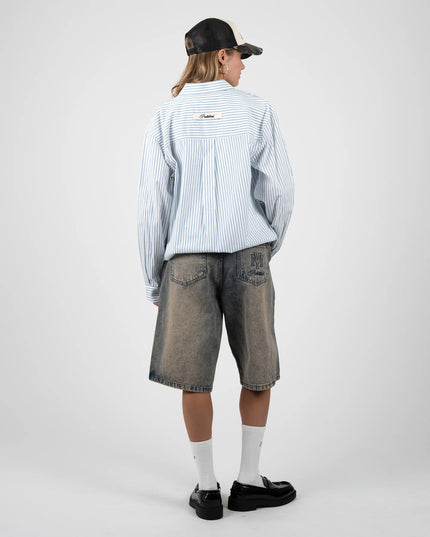 Prohibited Off Shore Demim Jorts Faded Blauw