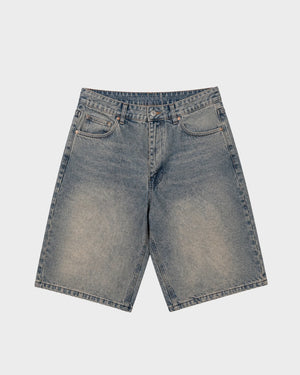 Prohibited Off Shore Demim Jorts Faded Blauw
