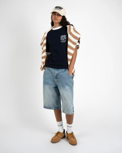 Prohibited Off Shore Jorts Semi-serrés Bleu Clair