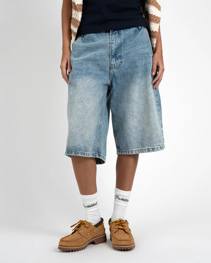 Prohibited Off Shore Jorts Semi-serrés Bleu Clair