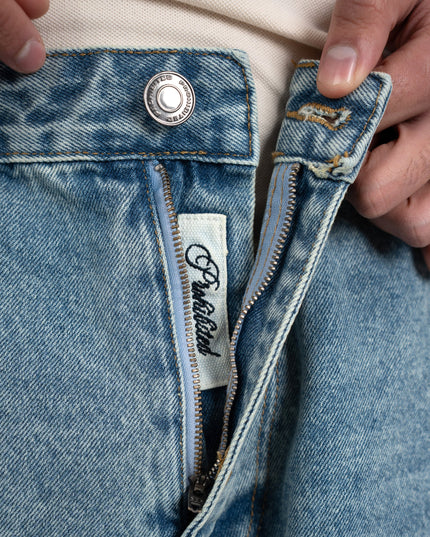 Prohibited Off Shore Jorts Semi-serrés Bleu Clair