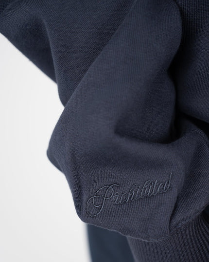 Prohibited College Days Zip-Hoodie Donkerblauw