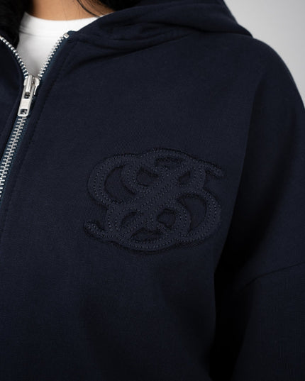 Prohibited College Days Zip-Hoodie Donkerblauw