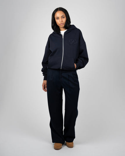 Prohibited College Days Zip-Hoodie Donkerblauw