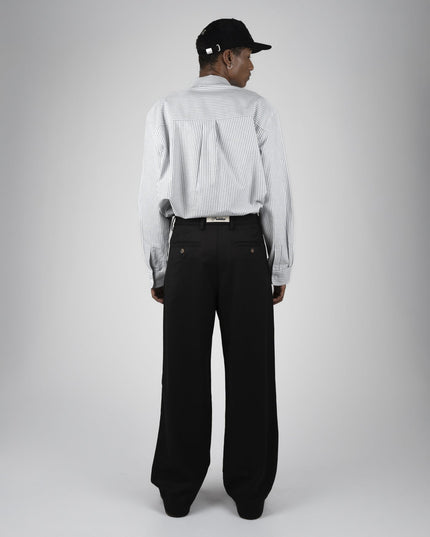Prohibited Heritage Pleated Pants Zwart