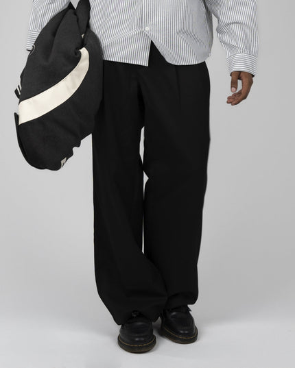 Prohibited Heritage Pleated Pants Zwart