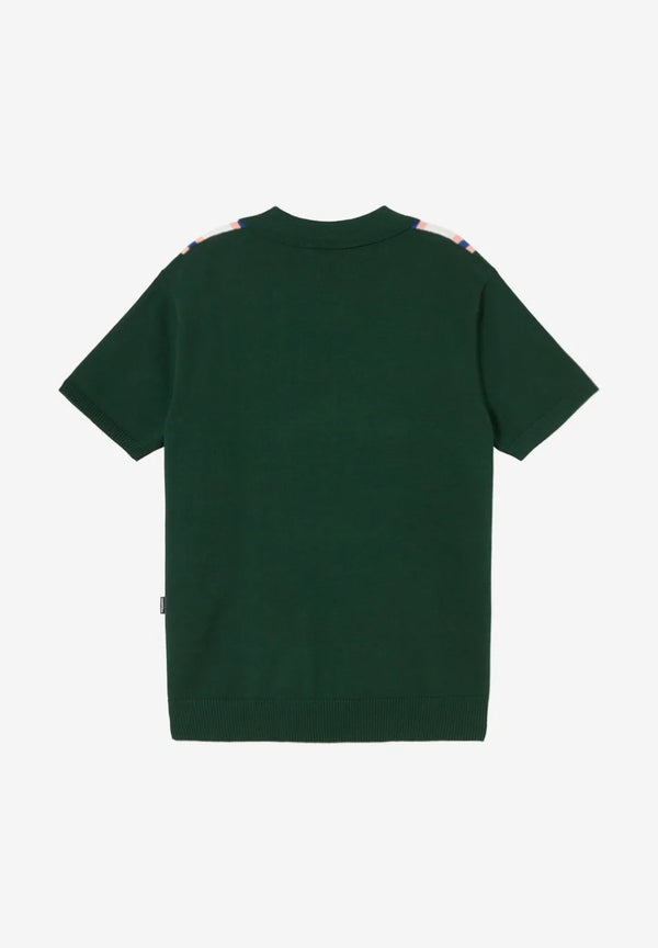 Kaotiko Lost Point Knit Polo Shirt Groen