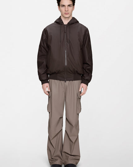 Rains Lohja Insulated Bomber Jacket Bark