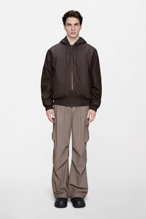 Rains Lohja Insulated Bomber Jacket Bark