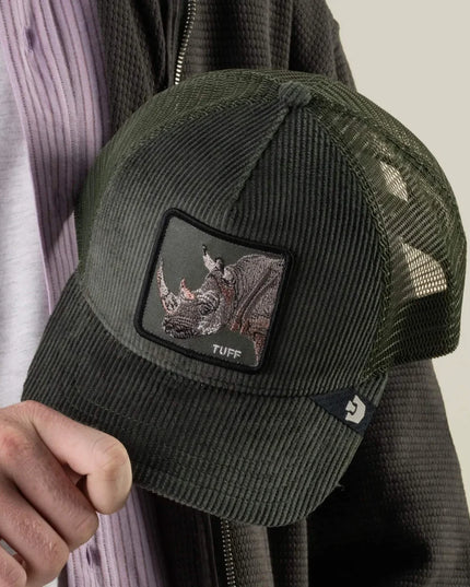 Goorin Tuff Trucker Cap Corduroy Groen