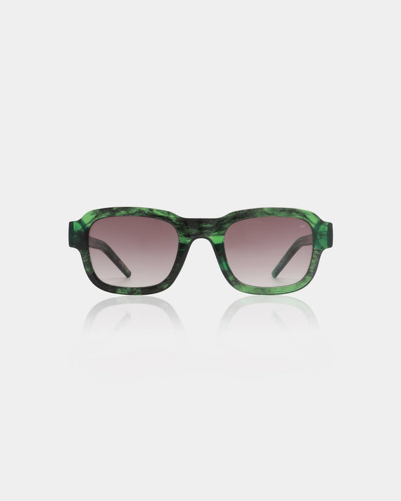 A.Kjærbede Halo zonnebril Green Marble Transparent - vooraanzicht