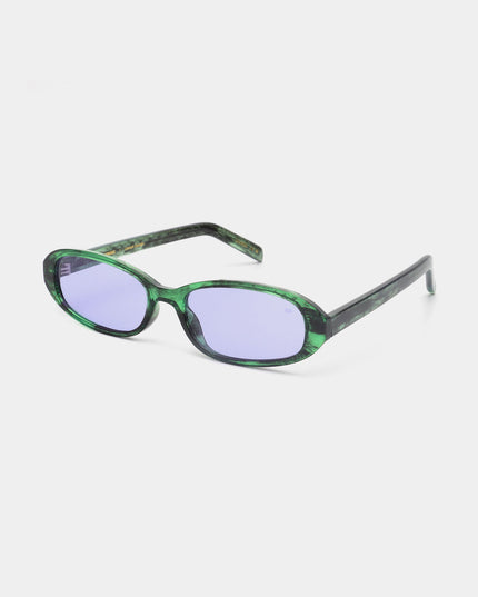 A.Kjærbede Macy zonnebril Green Marble Transparent - zijaanzicht