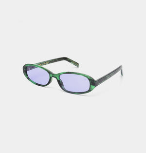 A.Kjærbede Macy zonnebril Green Marble Transparent - zijaanzicht