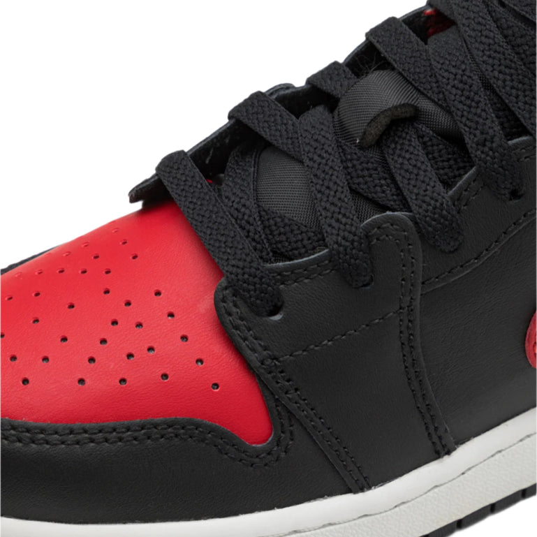 Air Jordan 1 Mid Schoen Bred (GS)