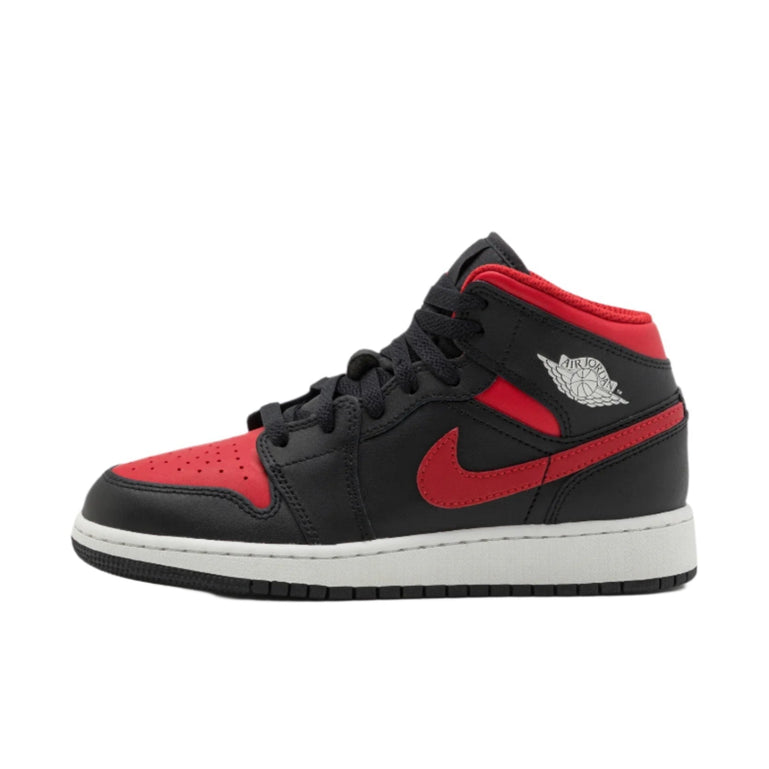 Air Jordan 1 Mid Schoen Bred (GS)