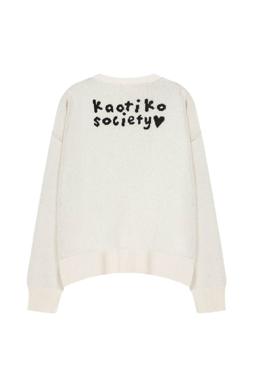 Kaotiko Angel Punk Sweater Ivory