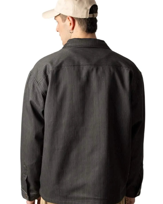 Kaotiko Relaxed Stripes Jas Groen Zwart