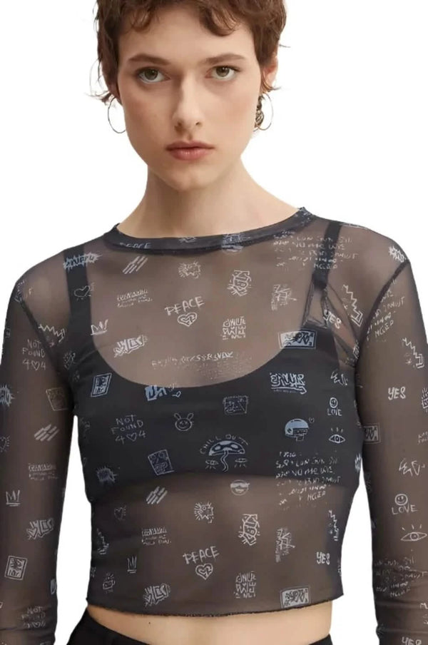 Tul Urban Mesh Top