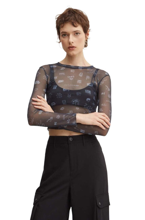 Tul Urban Mesh Top