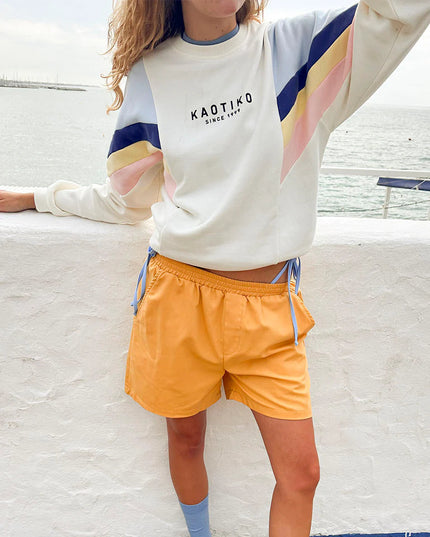 Kaotiko Crew Ginger Creme/Geel/Roze/Blauw