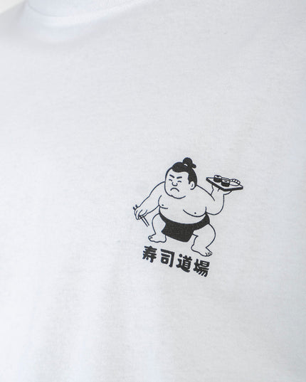 Kaotiko Noodle Temple longsleeve wit, close-up van de borstprint